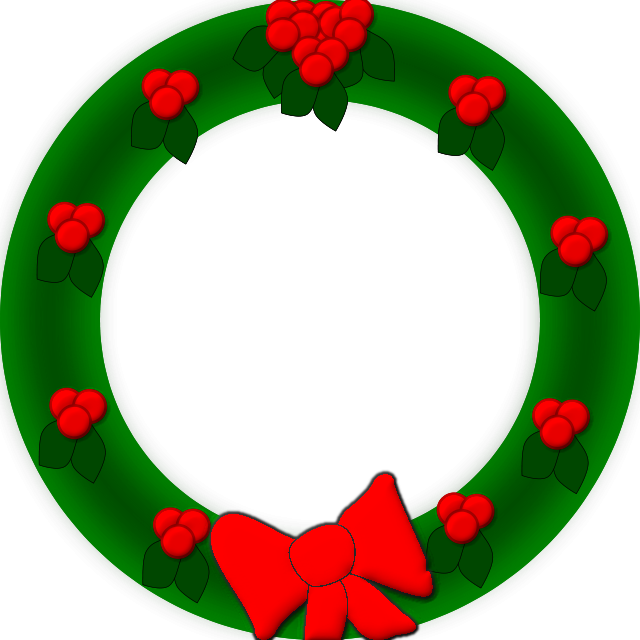 christmas wreath images free clip art - photo #28