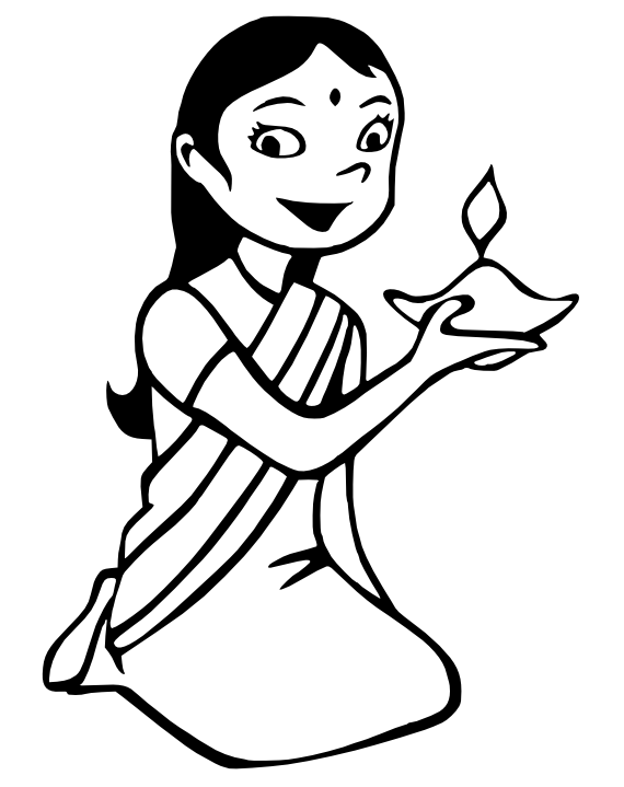 Diwali girl