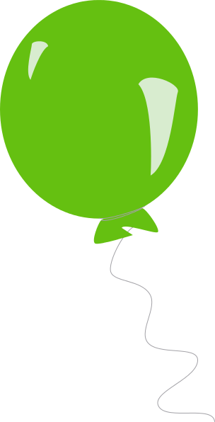 balloon round green
