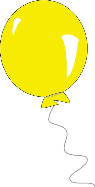 balloon round yellow