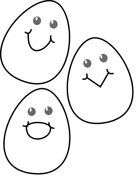 easter eggs pictures clip art. clip art easter eggs black and
