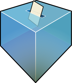 ballot box blue