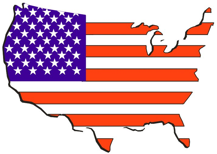 clip art map of the united states free - photo #45