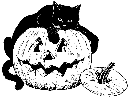 free clip art halloween black cat - photo #34