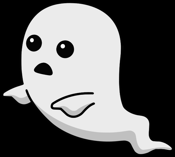 ghost rounded cute dark