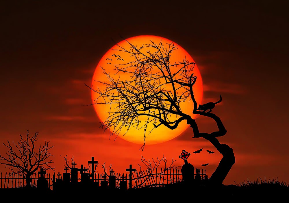 graveyard scene