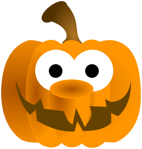 pumpkin cartoon smiling