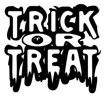 trick or treat outline