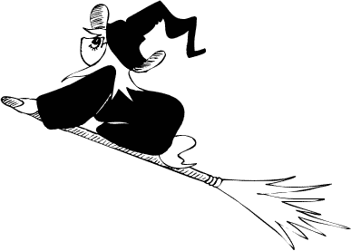 witch on broom 10