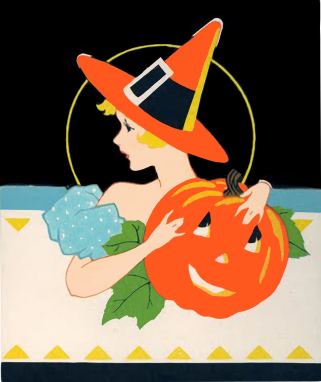 Halloween girl witch