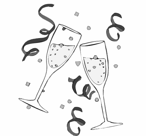 champagne glass clip art free - photo #42