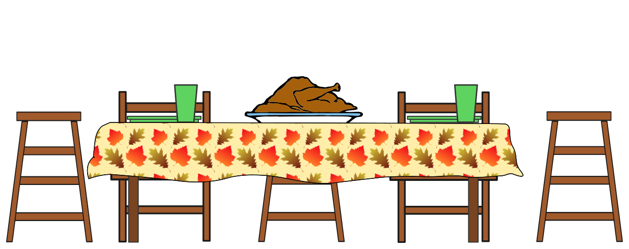 turkey dinner table