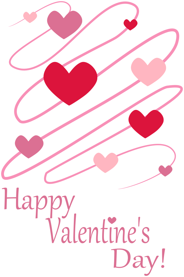 valentine hearts card