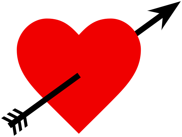 Love heart arrow