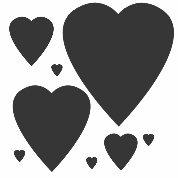 HEARTS - public domain clip art image