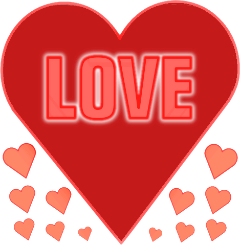 Valentine Hearts on Love In A Heart   Public Domain Clip Art Image   Wpclipart Com
