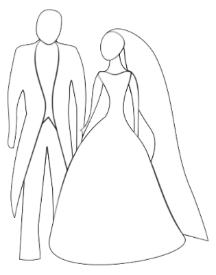 Wedding favors coloring pages for kids