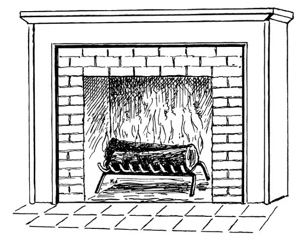 clipart fireplace fire - photo #26