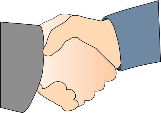 office clipart handshake - photo #5