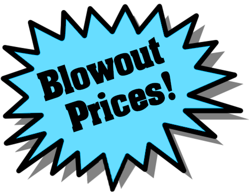 blowout prices left blue