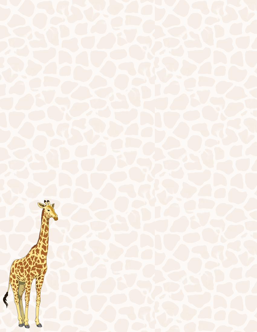 giraffe and pattern background