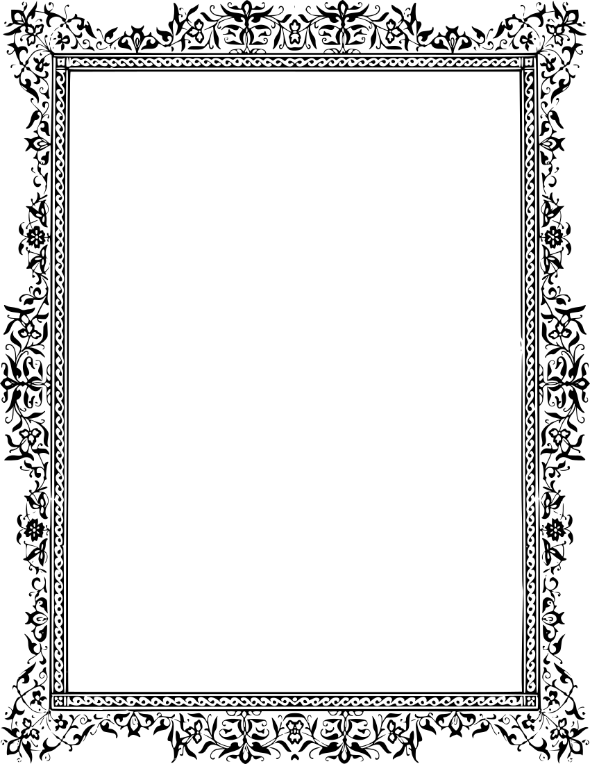 classic floral frame