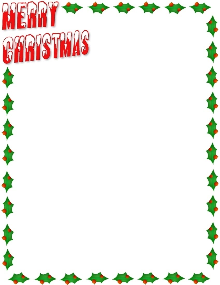 clip art christmas letter borders - photo #1