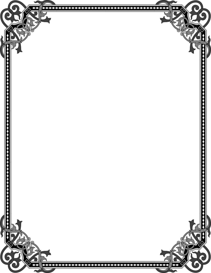 elegant gothic frame