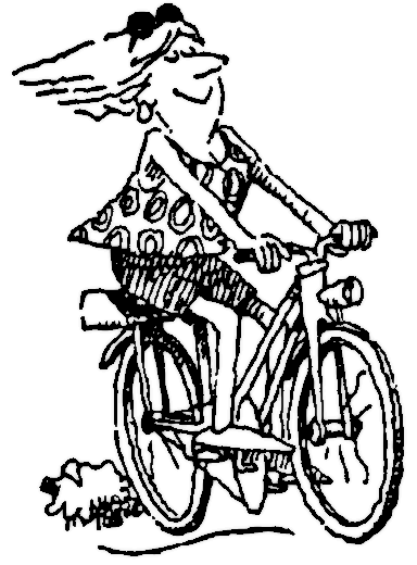 bike rider clip art. icycle woman rider