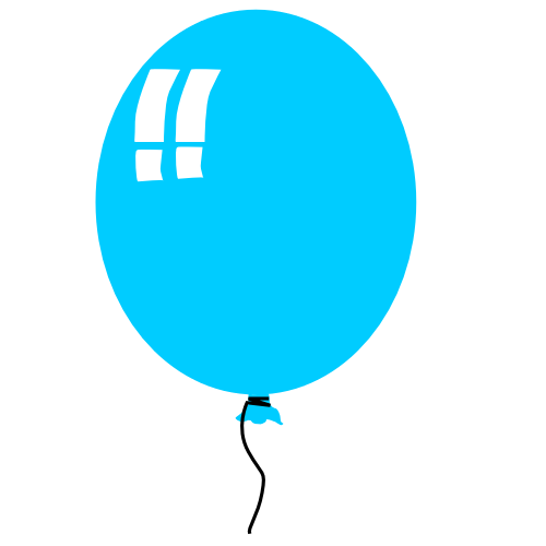clip art balloons. alloon fat blue