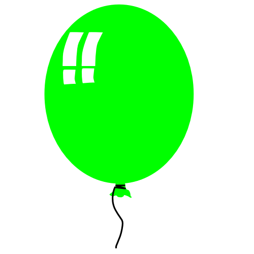 balloon fat green