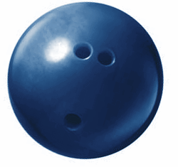 bowling ball blue 250