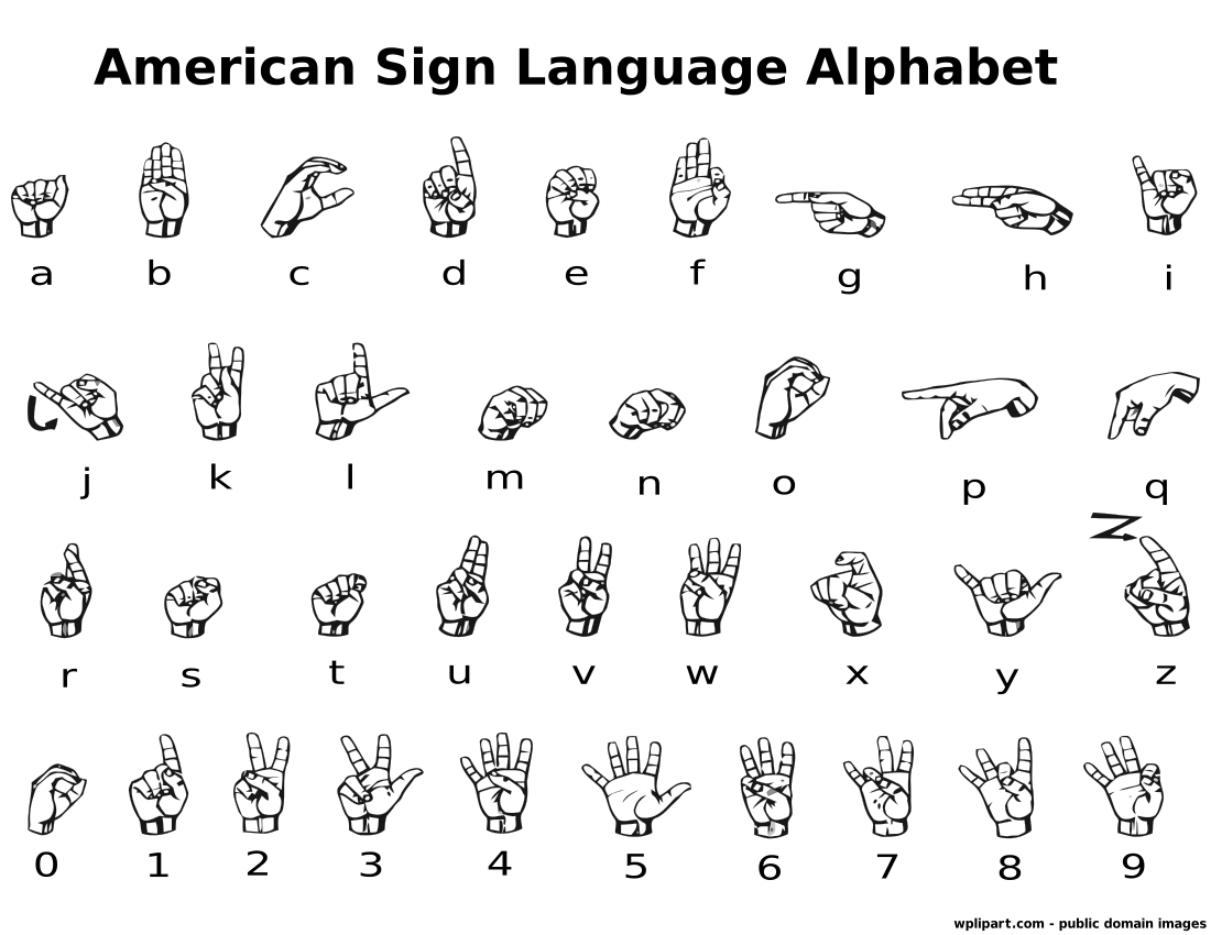 ASL alphabet label - http://www.wpclipart.com/sign_language ...