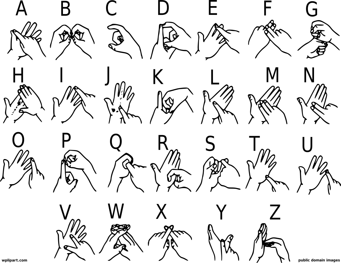 British sign language alphabet