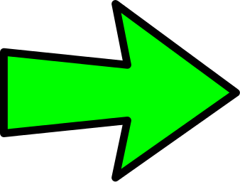 arrow outline green right