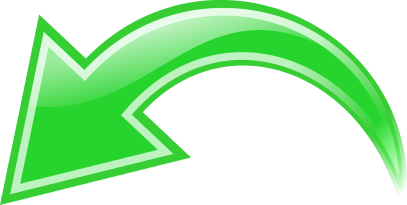 arrow curved green left