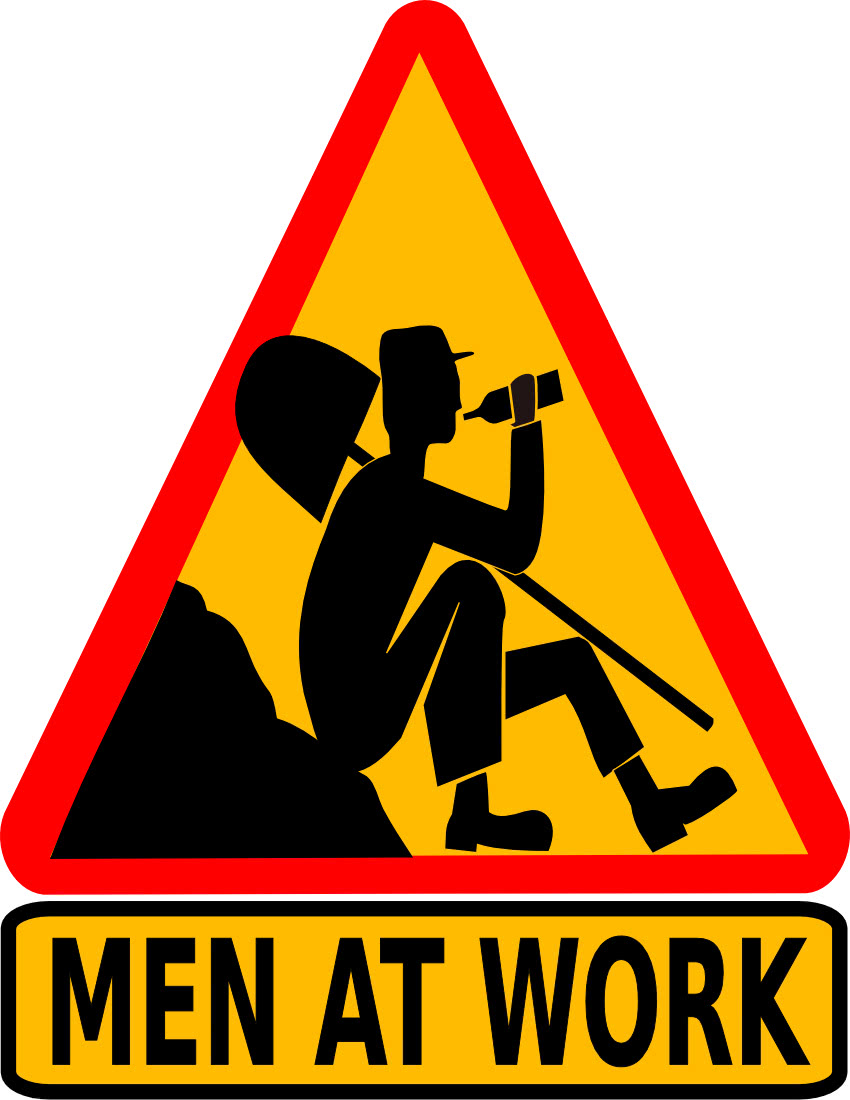 Man At Work Sign Image 10