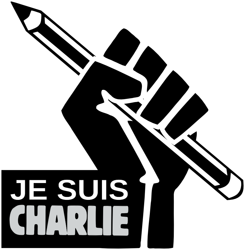 je suis charlie fist and pencil