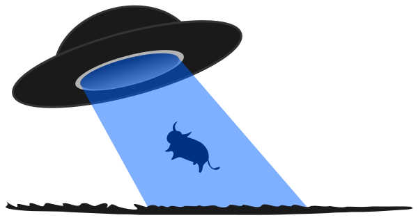 UFO cow abduction - /space/ships/UFO/UFO_cow_abduction.png.html