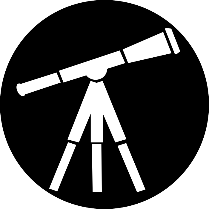 telescope clipart black and white - photo #11