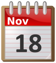 calendar November 18