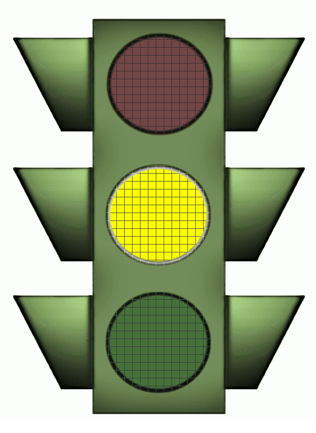 traffic signal large yellow