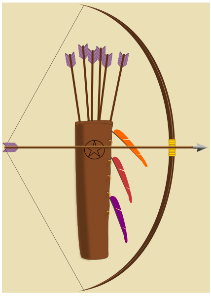 bow arrows and quiver
