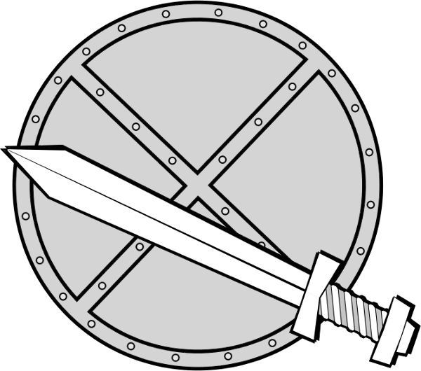 round sword and shield