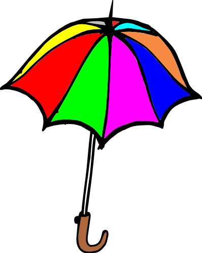 rainbow umbrella clip art - photo #20