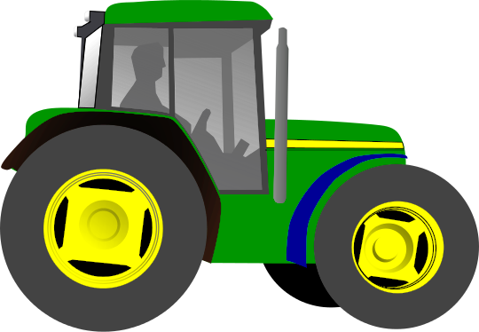 green tractor clipart - photo #12