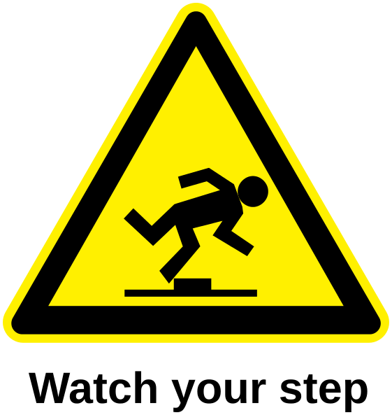watch your step clipart - photo #21