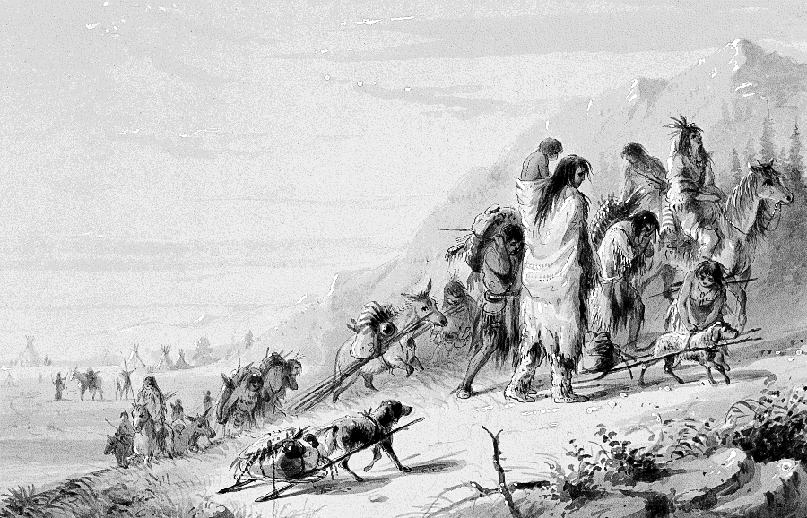 Pawnee Indians migrating