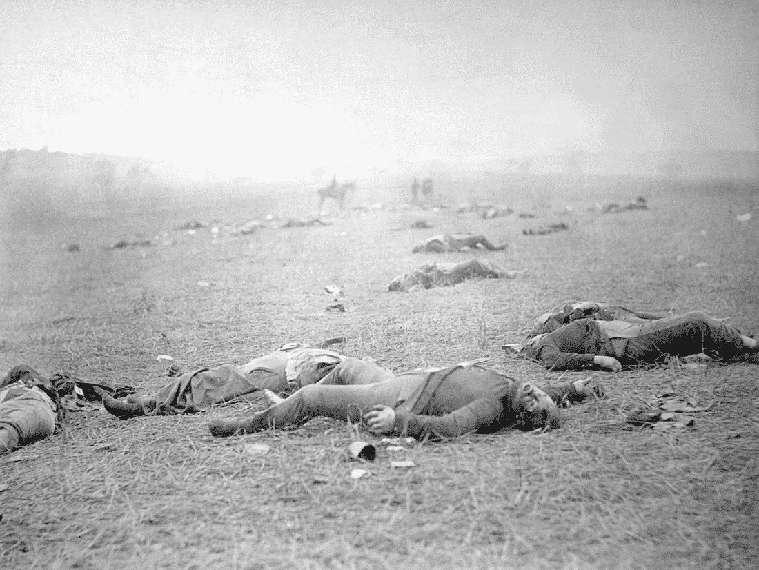 Gettysburg dead BW
