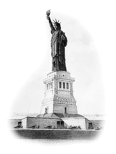Statue of Liberty BW